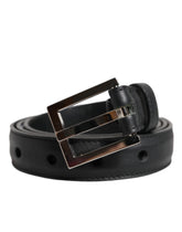 Dolce & Gabbana Black Classic Calfskin Leather Buckle Belt -   -  Dolce & Gabbana.